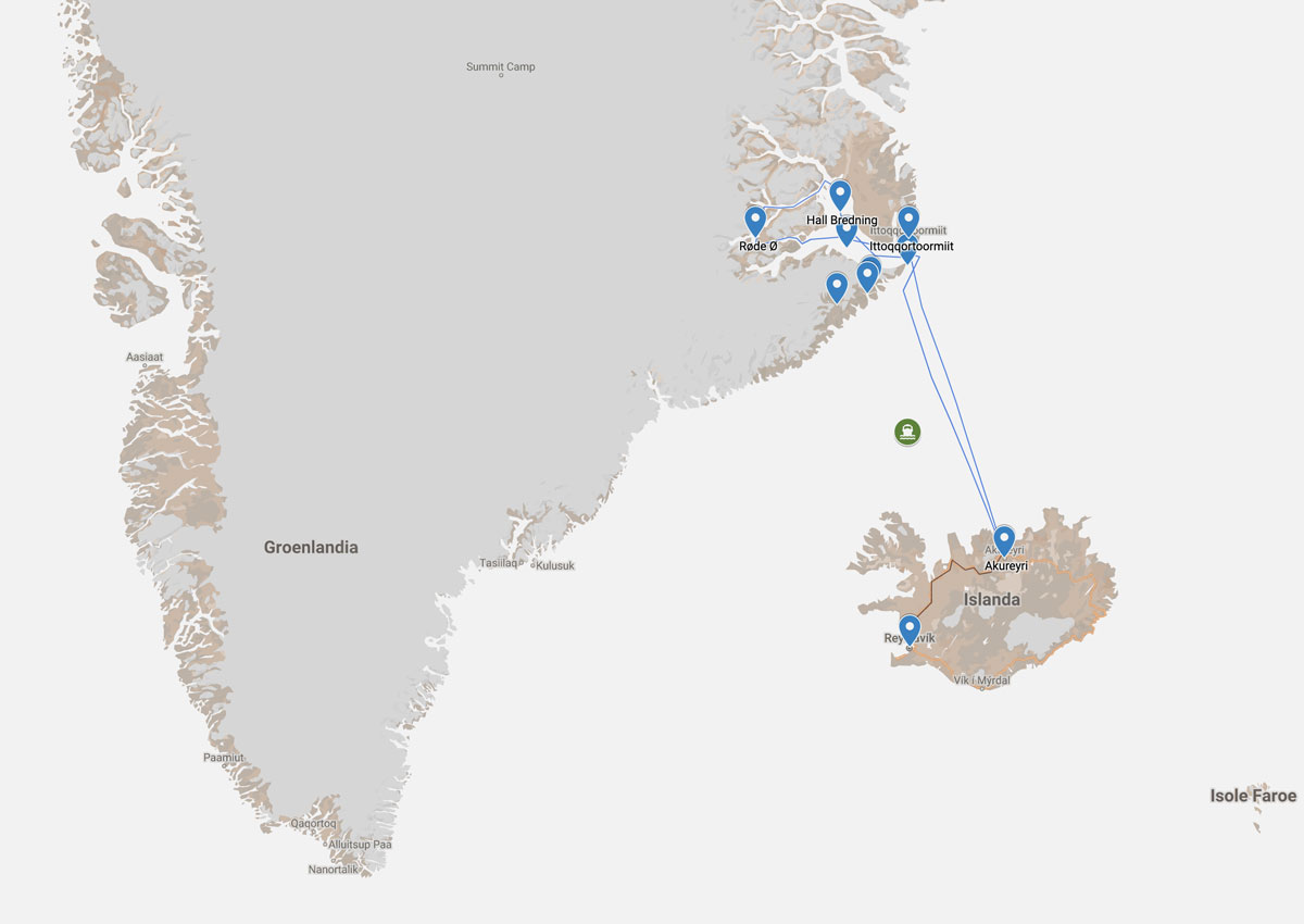 Dall'Islanda alla Groenlandia con imbarco da Akureyri