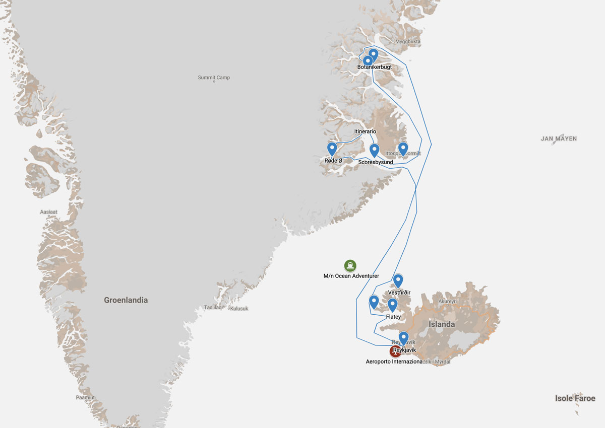 Dall'Islanda alla Groenlandia con imbarco da Reykjavik