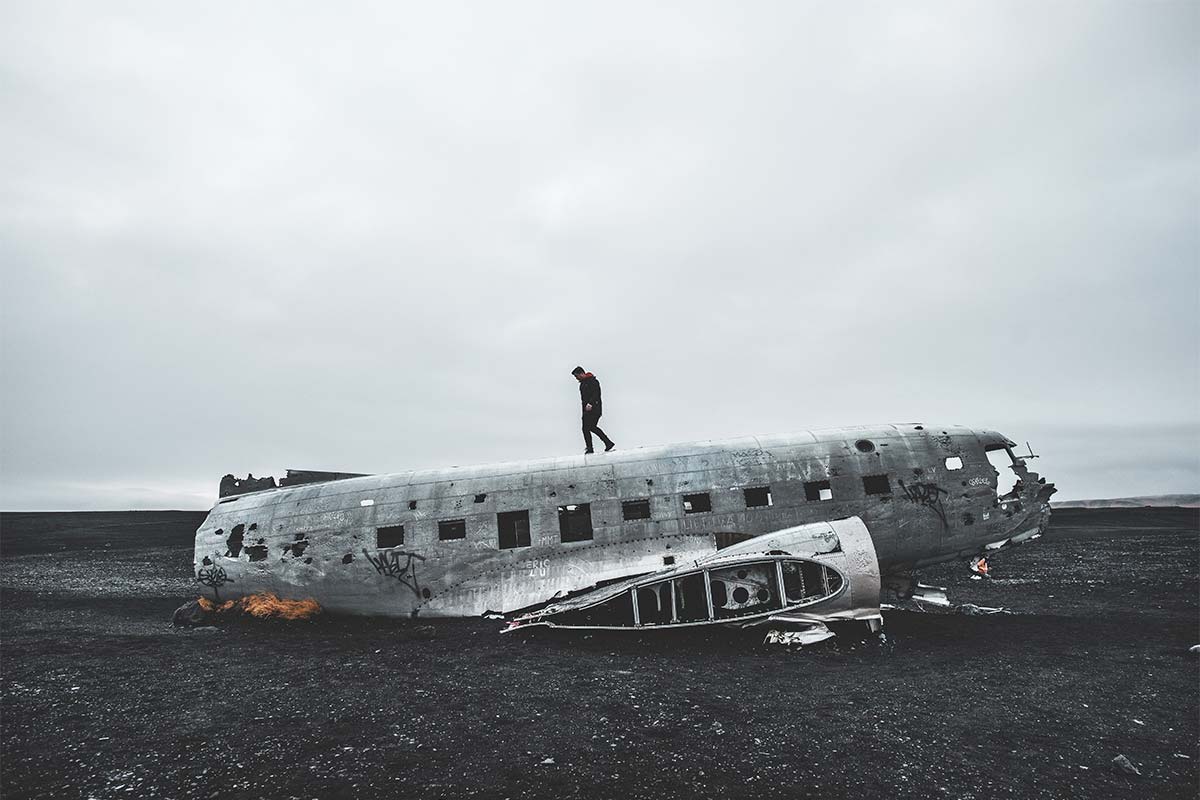 L'aereo abbandonato in Islanda, sulla spiaggia di Solheimasandur