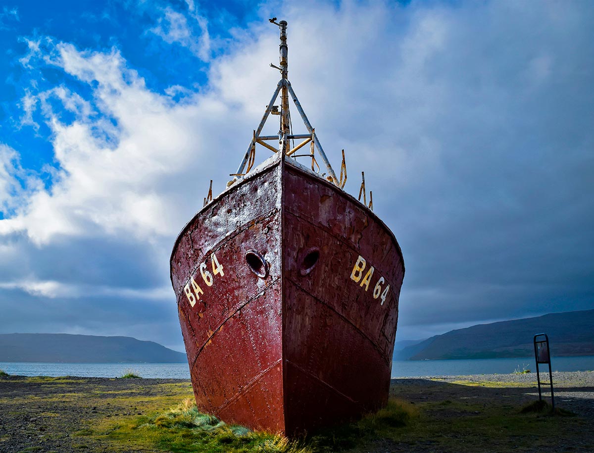 Relitto Gardar BA 64, Westfjords. Islanda