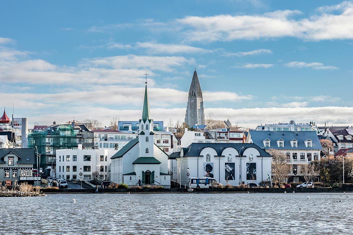 Scorcio della città di Reykjavik